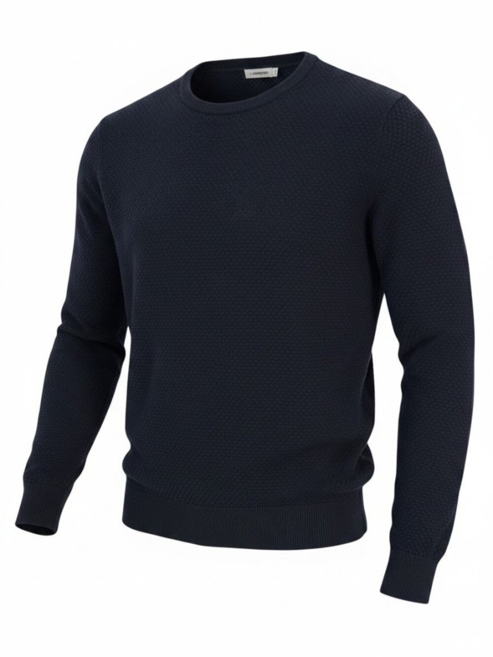 J.LINDEBERG Navy Dexter Circle Structure Cotton Crewneck Sweater size M